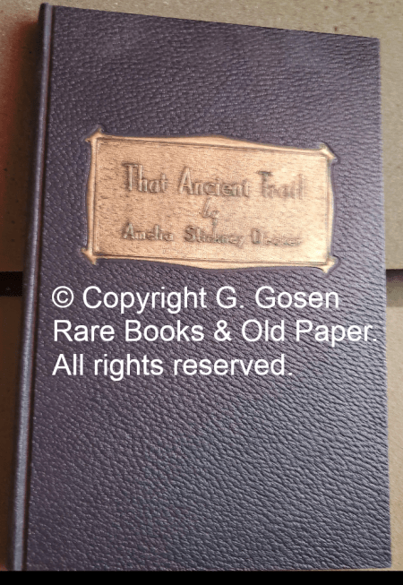 That Ancient Trail, the Old Mine Road, First Road of Any Length Built in America, by Amelia Stickney Decker, 1942. With more than 75 Engravings and Illustrations. Third edition.