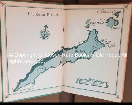 The front endpaper is a map of the Great Blasket.